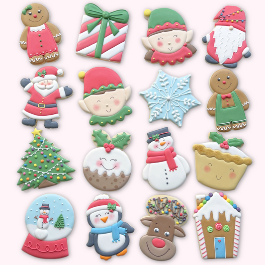 Mix and Match Christmas Iced Biscuits