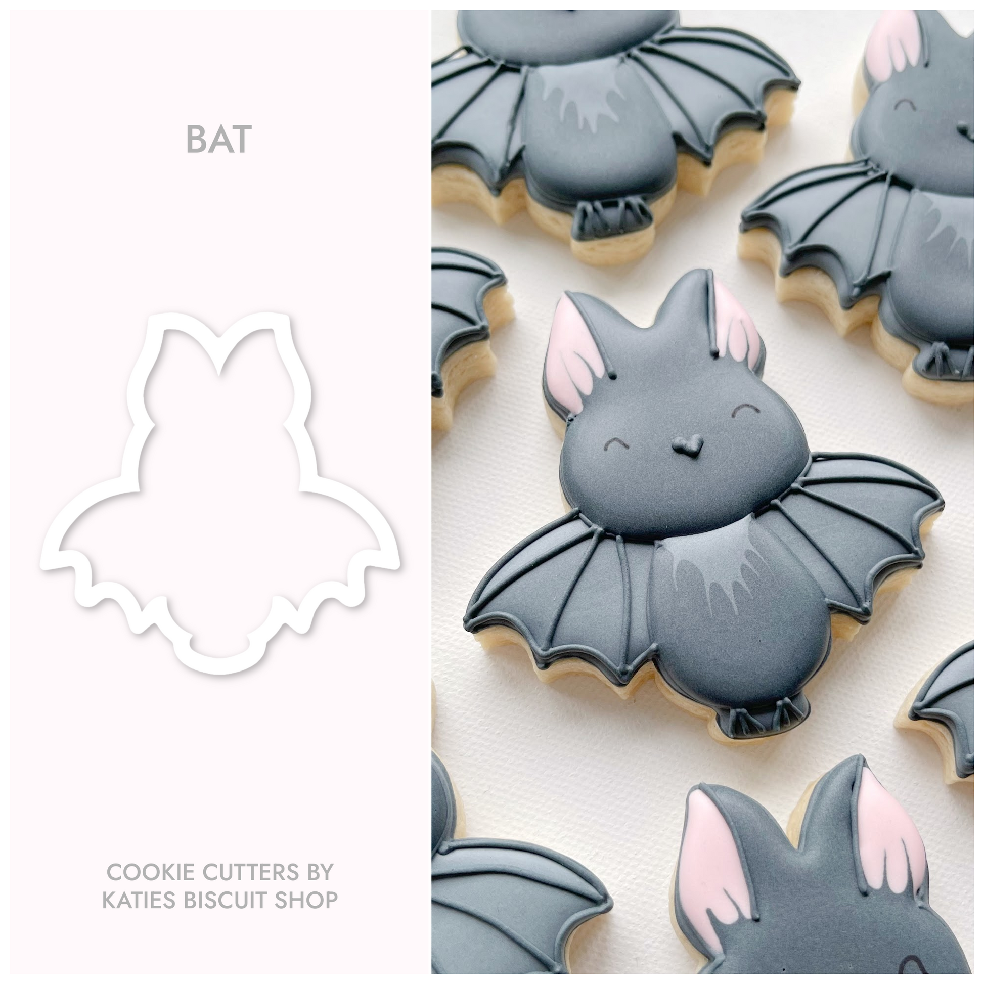 High-quality PLA 3D printed bat cookie cutter